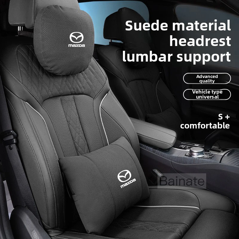 Auto Kopfstütze Nackenstütze Sitz Lendenkissen Weiches Nackenkissen Für Mazda SKYACTIV 2 3 5 6 Axela Atenza CX30 CX5 CX8 CX9 MX5 RX7