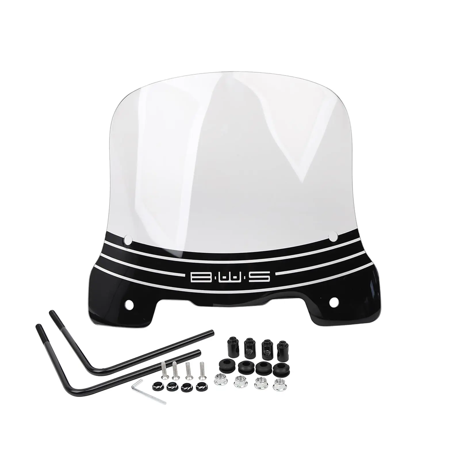 

Motorcycle Windshield Compatible with Yamaha Zuma 125 2022,Upgraded 3mm Thickness,14" x 14" Dimensions Windscreen in PC Material