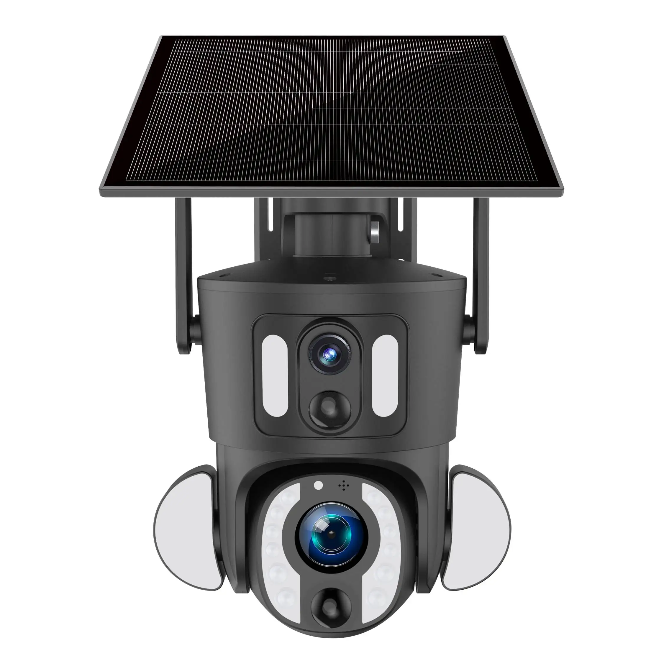 

4MP 4G WiFi Dual Lens 10X Zoom Solar Panel Ball Linkage Smart Ptz Camera