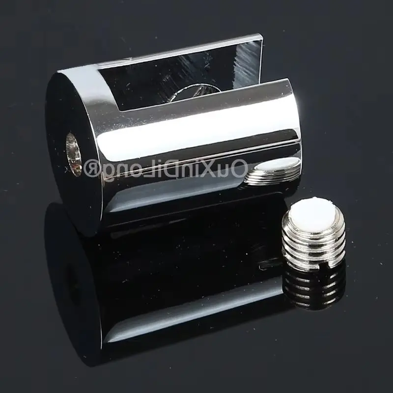 

HOT 4CS Solid Brass Glass Clamps Bathroom Shelves Holder Support Brass Glass Clamps Shower Storage Rack Connectors for 6~12mm