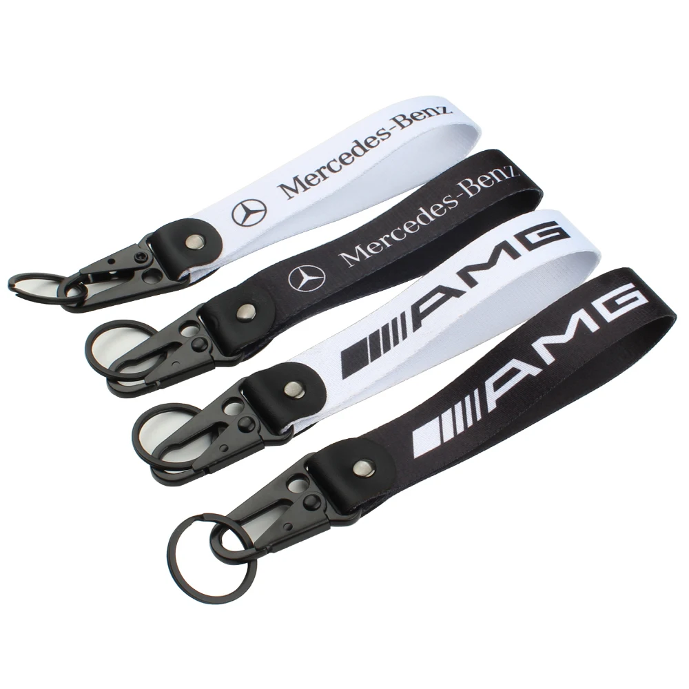 Fashion Simple lanyard Novel Car Keychain Keyring Auto Accessories For Mercedes Benz AMG A C E S G Class SL GLC CLE CLA GLS W177