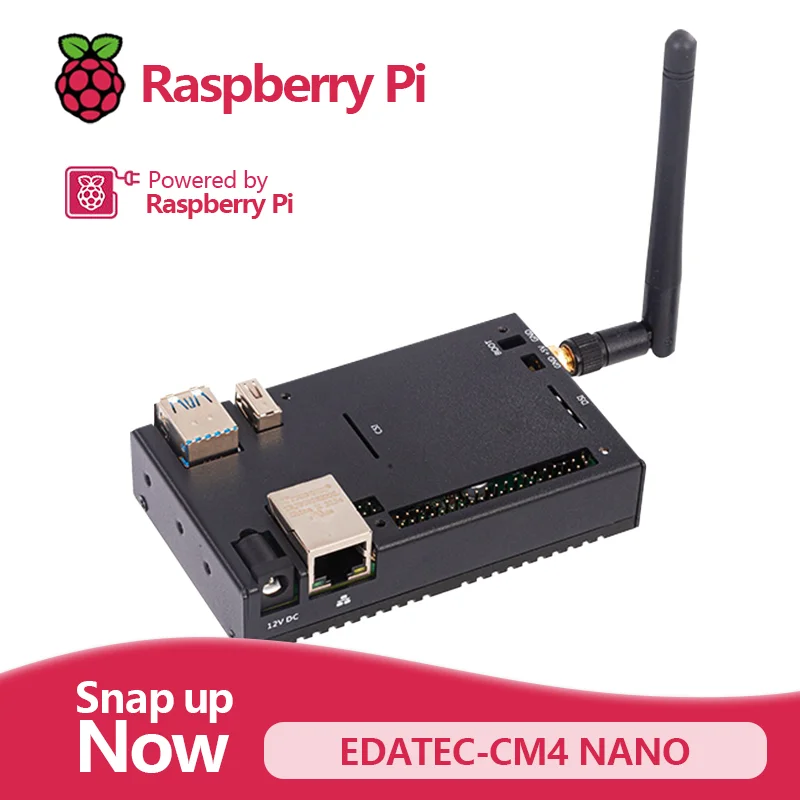 EDATEC CM4 NANO Computer based on Raspberry Pi Compute Module 4 with Excellent Heatsink Performance