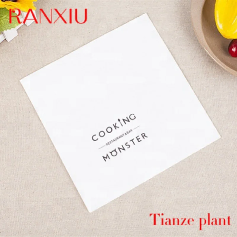 Custom Color Logo Printed Napkin Tissue For Restaurant