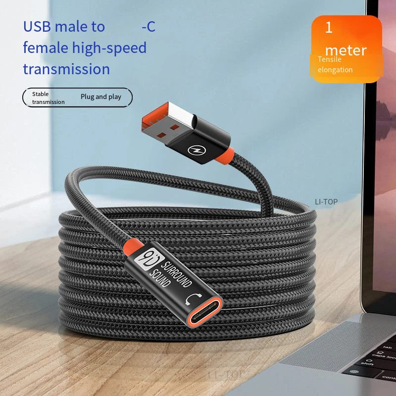 Stable And Reliable USB 3 0 Extension Cable Flexible And Easy To Store Multiple Length Choices Modern Black Color      New