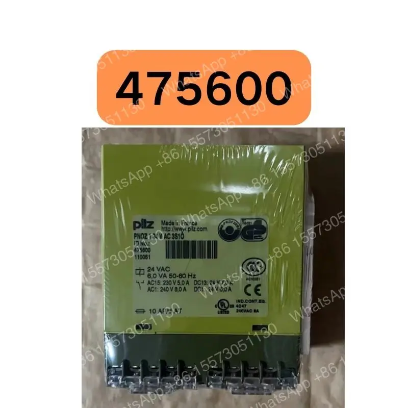 New 475600 safety relay PNOZ 1 24VAC 3S in stock for quick delivery