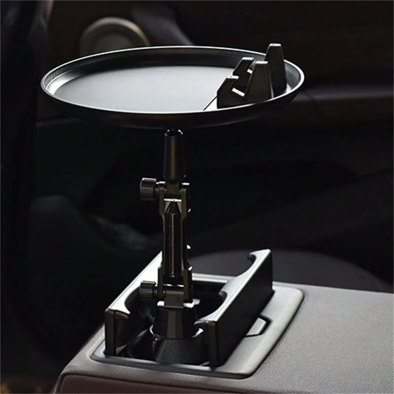 1pc, Car Cup Holder Tray Car Tray Table Passenger Seat 360 Degree Adjustable Telescopic Anti-Slip Car Tray Dining Portable Car