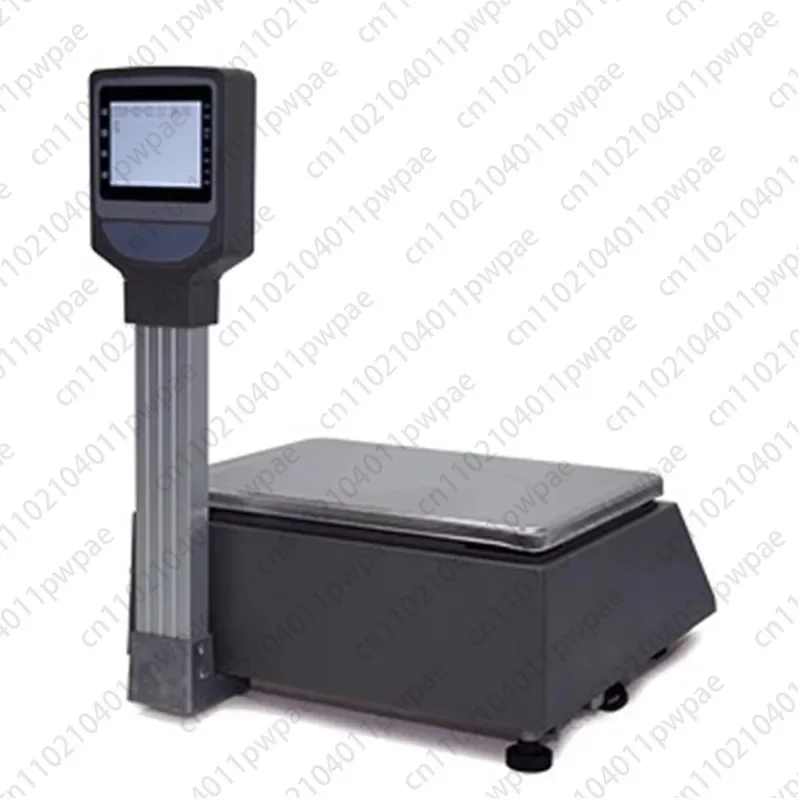Supermarket Retail Scale 6kg-30kg Capacity Electronic Digital Weighing Machine Label Printing LCD LED Display 0.1g