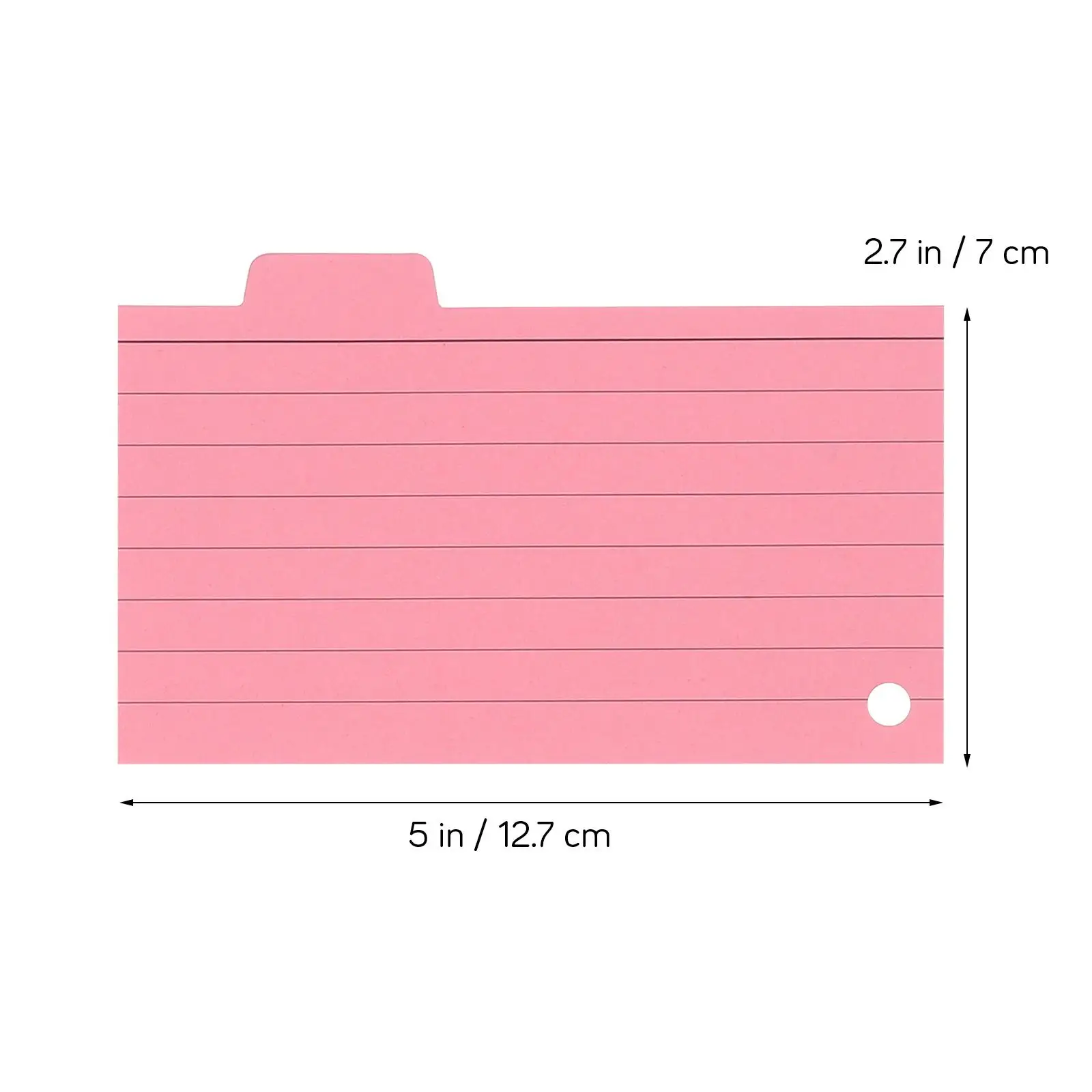 600 Blatt 6 Farben Spulen-Notizblock, linierte Lernkarten, indizierte Tabs, vorgestanzte Löcher, Lernen, Vokabeln, Lernen, Speicherkarten mit