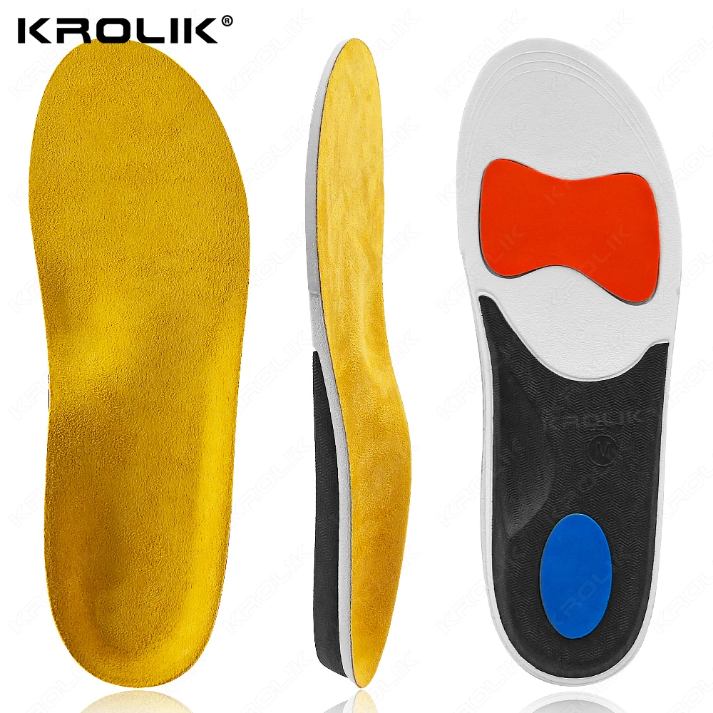 Suede EVA Plantar Fasciitis Pain Relief Orthopedic Insole Men Women Sneaker Flat Feet High Arch Support Orthotic Insert Sole