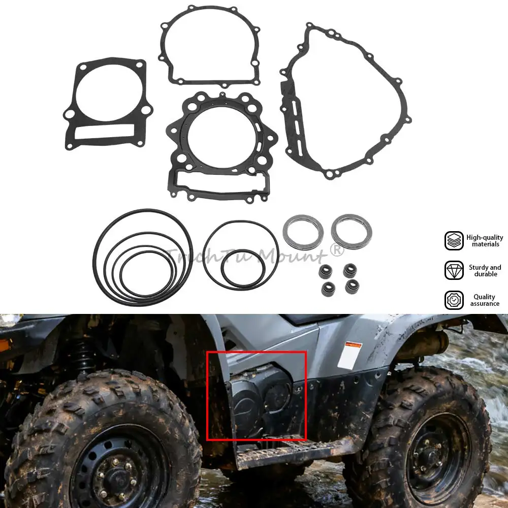 ATV UTV Top & Bottom End Engine Gasket Kit Set For Yamaha Grizzly 700 YFM700 07-2013 Rhino 700 YXR700F 2008-2013