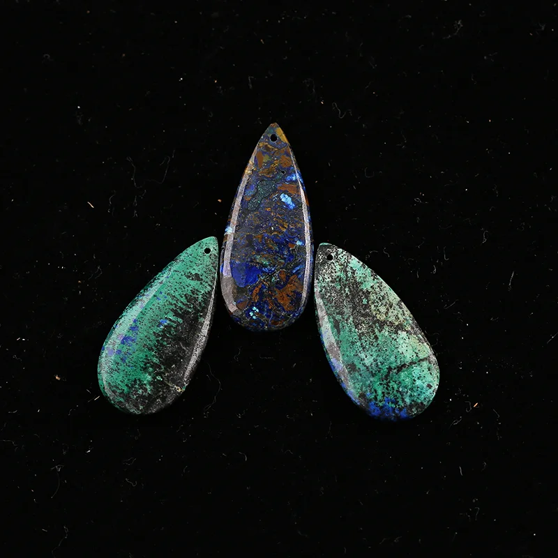 B&F Chrysocolla Earring Beads for Jewelry Making, Handmade Natural stones beads, Stones for jewelry Making Supplies