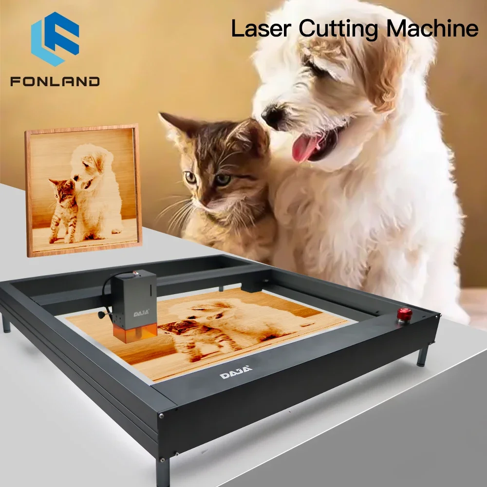 DAJA D4 Mini Portable Laser Engraver Diy Bluetooth Machine Painted Dog Tag Paper Leather Wooden Plastic Logo CNC Machine