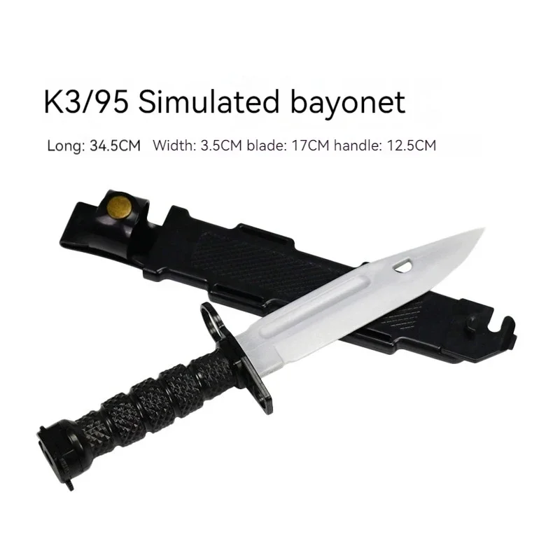 

funny gift:30cm 95 plastic bayonet,role play movie performance props,detachable rubber sword military model kids toys cool stuff