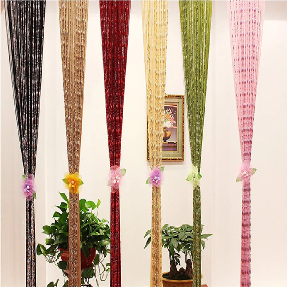 Dew Drop Chain Bead Curtain String Door Room Divider Fly Bug Screen Tassel 1Mx2M