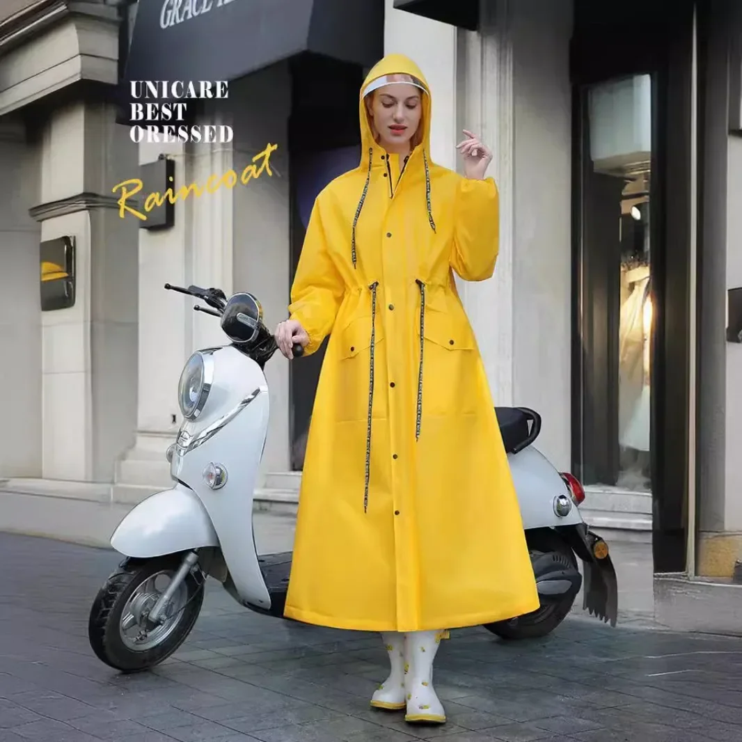 Adult Raincoat Women\'s Men\'s and Women\'s Single Long Full Body New Cycling Riot Poncho Rain Coat Women  Waterproof Poncho