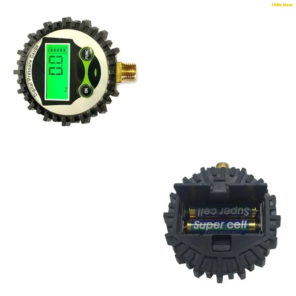 U1JB Digital Pressure Gauge for w/ 4 Units Tyre Tire Air Pressure Gauge 0-200PSI for