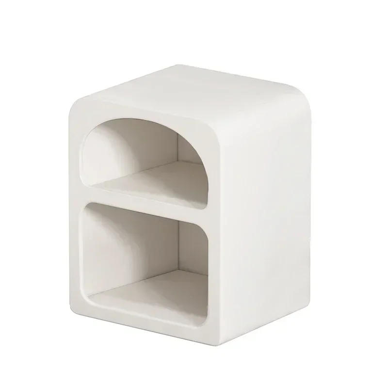 Italian White Nightstands Bedroom White Organizers Simple Bedside Table Luxury Center Makeup Small Home Furniture