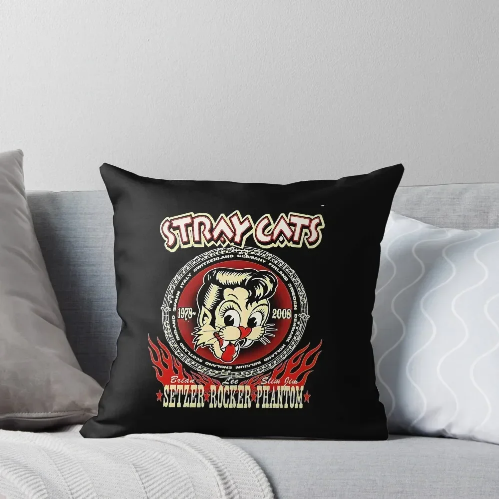 STRAY CATS Throw Pillow christmas cushions covers Pillowcases Bed Cushions pillow