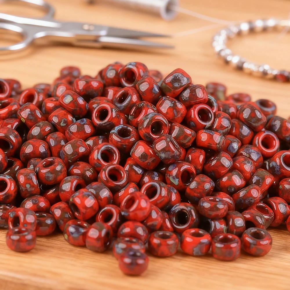 

Круглые бусины с покрытием Пикассо, 2 мм, стеклянные бусины MIYUKI для рукоделия, браслетов, изготовления ювелирных изделий