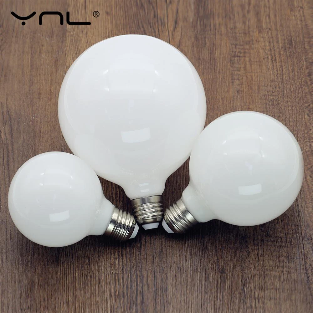 Milky LED Bulb E27 220V 110V Light 5W G80 G95 G125 Ampoule Bombilla LED Lamp Bulb White For Pendant Lamp Kitchen Home Decor