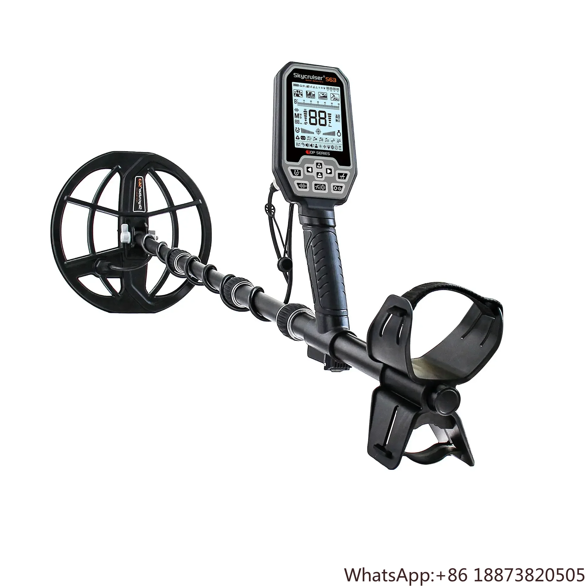 New Multi-Frequency metal detector machine S63 fully waterproof underwater metal detector for long range gold detector