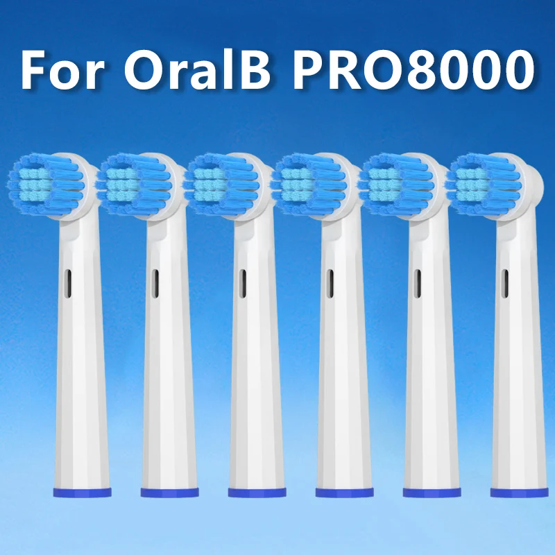 4/8/12/16 قطعة ل OralB PRO8000 استبدال رؤوس لفرشاة الأسنان سونيك الكهربائية فراغ دوبون فرشاة الأسنان رؤوس فرشاة شعيرات ناعمة