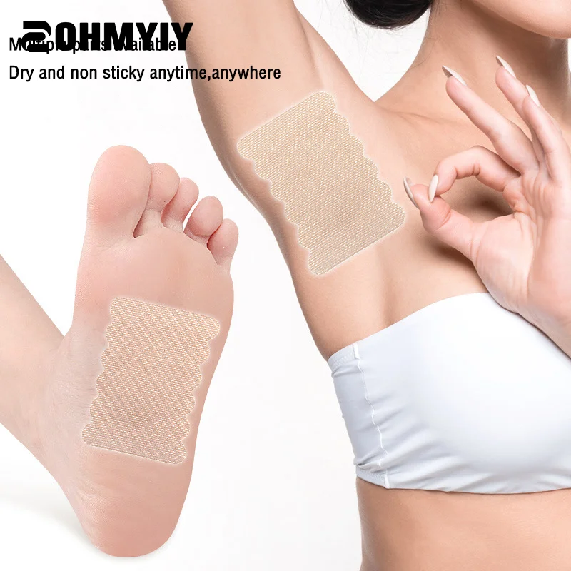 

5/10 Pcs Summer Disposable Sweat Absorbing Stickers Thin Underarm Sweatband Invisible And Seamless Elastic Cotton Fabric Pads