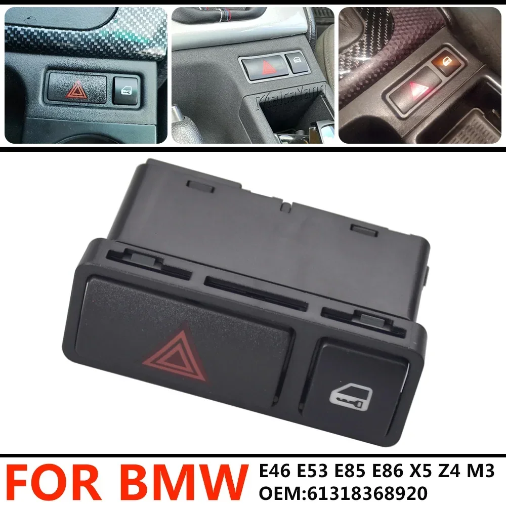 

61318368920 Для BMW 3-й серии E46 E53 E85 E86 X5 Z4 M3 325, аварийная мигалка, кнопка предупреждения с центральным замком