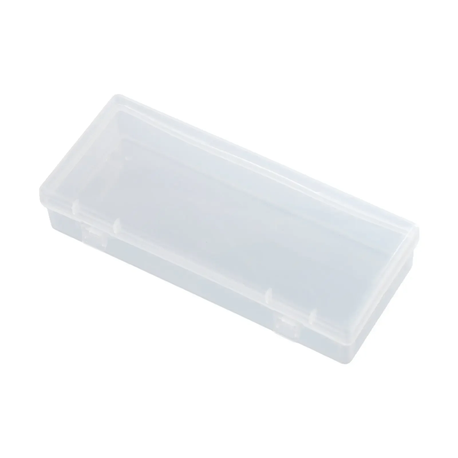 Plastic Case Storage Box Cosmetics Cover Earring Clear Container Making Organizer Stationery Transparent 15.5*6.3*3cm