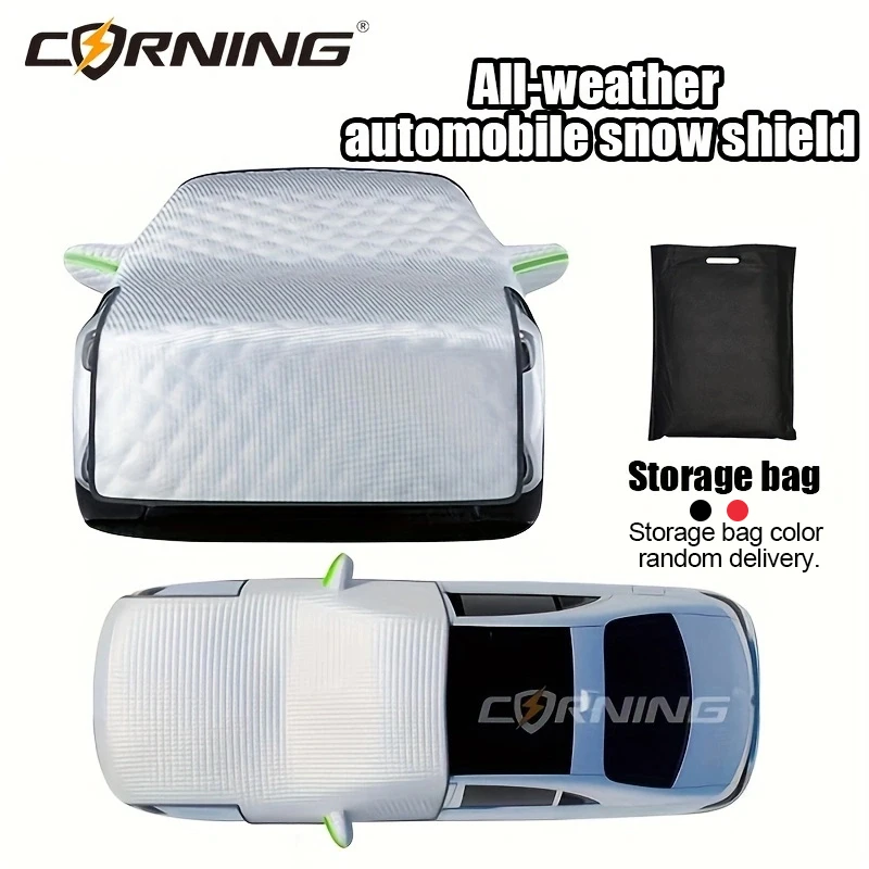 

Frost Prevention Half Cover Car Covers Outdoor Protector Front Glass Waterproof Protective Winter External Windshield Snow Shade