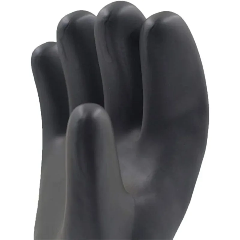 35cm Cleaning Gloves Latex Fingers Crubbing Rubber Kitchen Dishwashing Kitchen Tools Washing Scrub Silicone Gloves Black New
