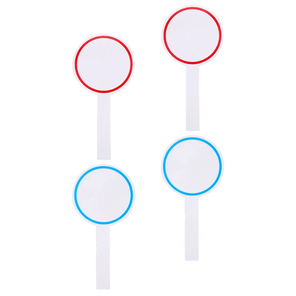 4 Pcs Whiteboards Score Hand Portable Blank Mini Handheld Erasable Auctions Paddles
