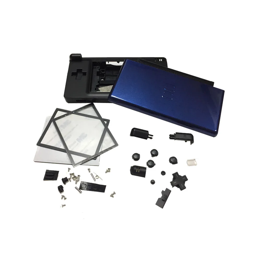 

Multiple Colours Game Case Shell For Nintend DS Lite Replacement Clear Crystal Full Housing Box Cover For N DSL