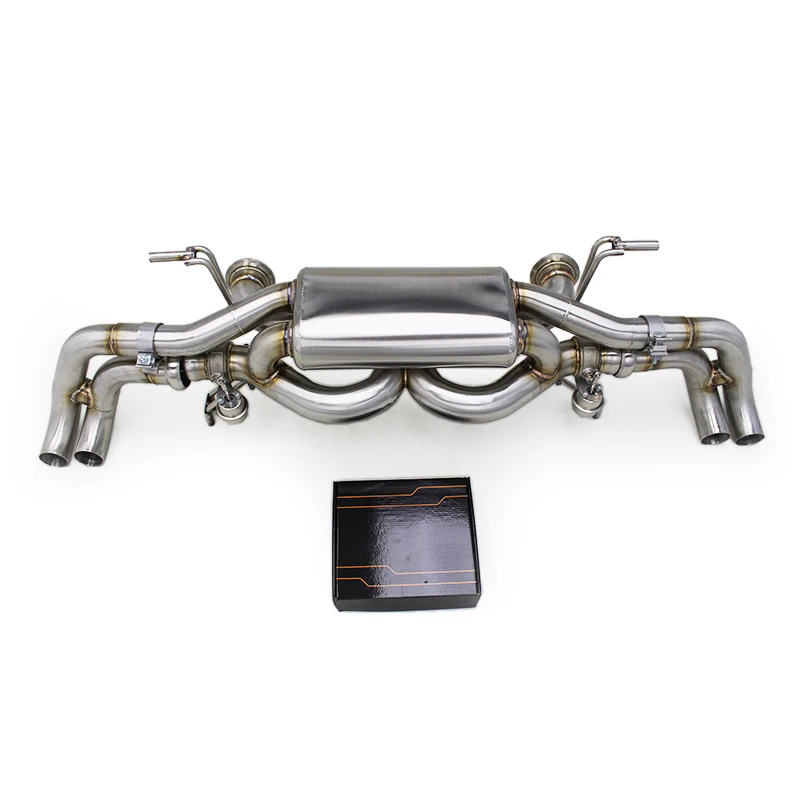 

OEM Stainless Steel Exhaust System For Audi R8 V10 5.2L 2008-2016 Muffler Vacuum Valve Catback Quad Outlet
