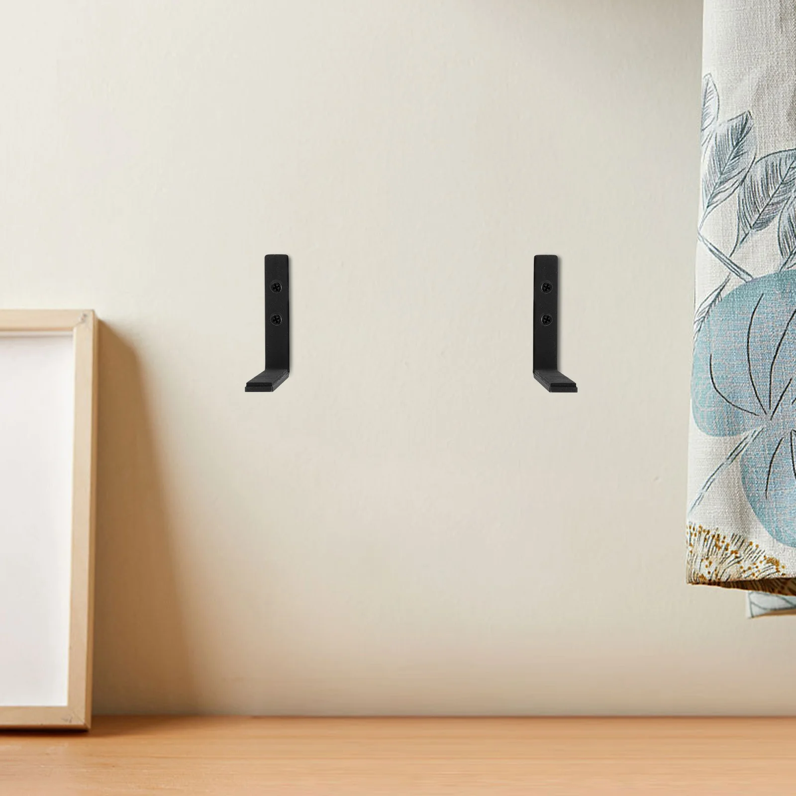 

Cabilock 2Pcs Wall Mounted Speaker Bracket Corner Shelf Metal Stand for Home Soundbar Mounting Small Speakers