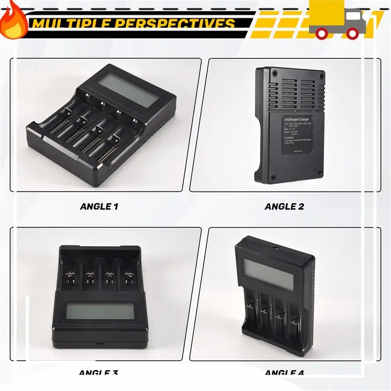 

Зарядное устройство со скидкой-18650, зарядное устройство для аккумуляторов с ЖК-дисплеем и 4-слойной функцией разряда для перезаряжаемой батареи 3,7 В Li-B