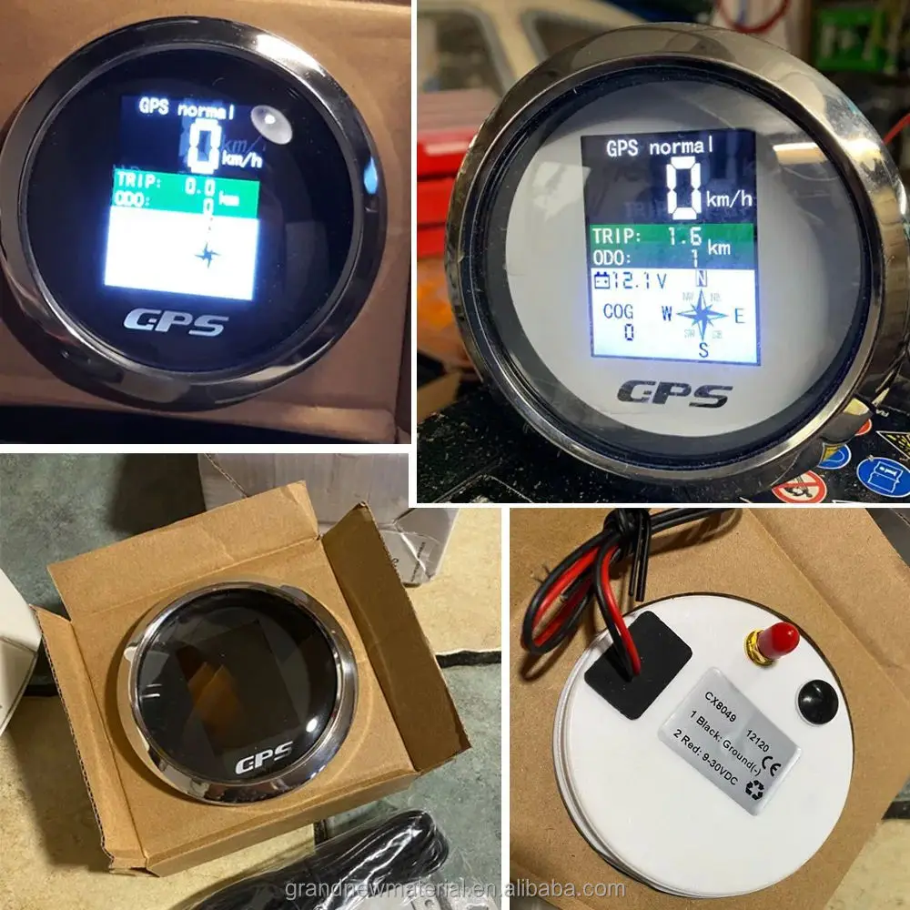 85mm Marine With GPS for Boat ATV RV Universal Marine Single Din BT Waterproof Speedometer Marine