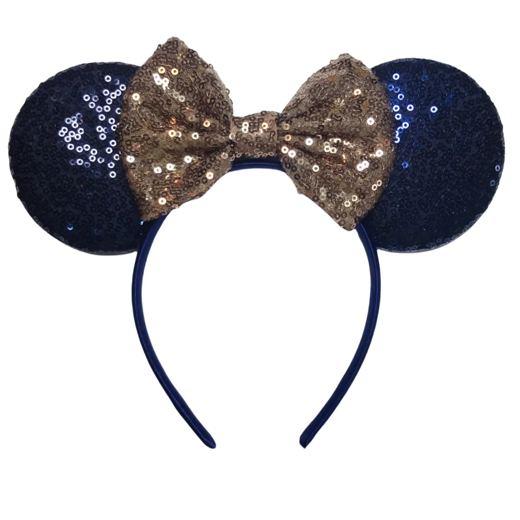 9.5 CM Big Size Navy Mouse Ears Headband For Girls 5