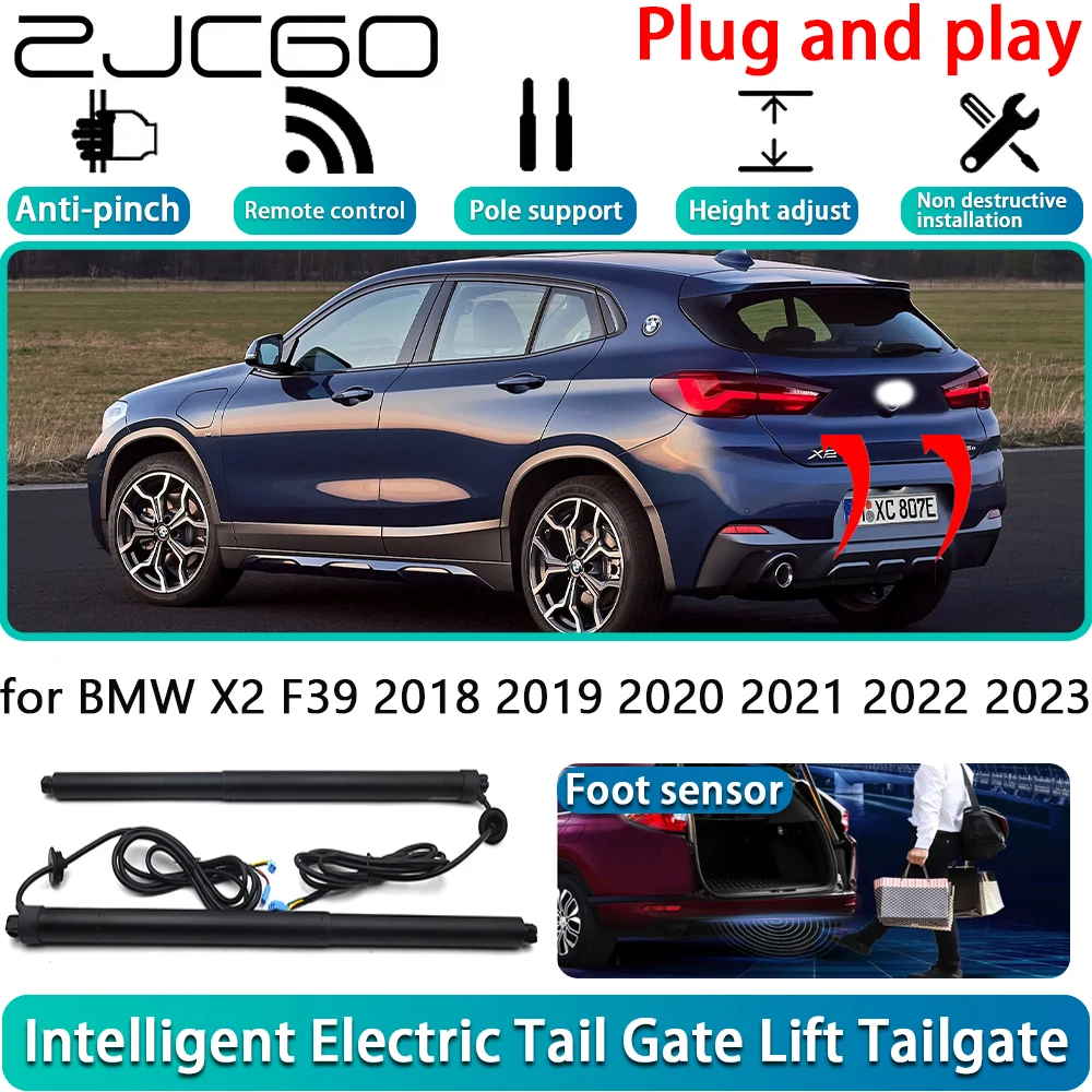 

ZJCGO for BMW X2 F39 2018 2019 2020 2021 2022 2023 Car OEM Electric Powered Tailgate Power Liftgate Automatic Tailgate System