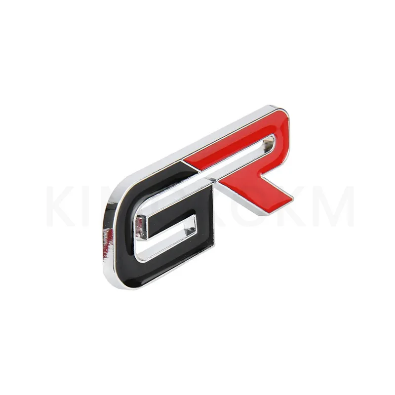 3D Metal For GR Letters Front Grill Emblem Badge Rear Trunk Car Sticker Decals For Toyota Corolla CHR Yaris Prado Prius Camry