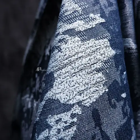 [Denim] Washed Denim Fabric DIY Handmade Pattern Designer Special Fabric/half Size Price