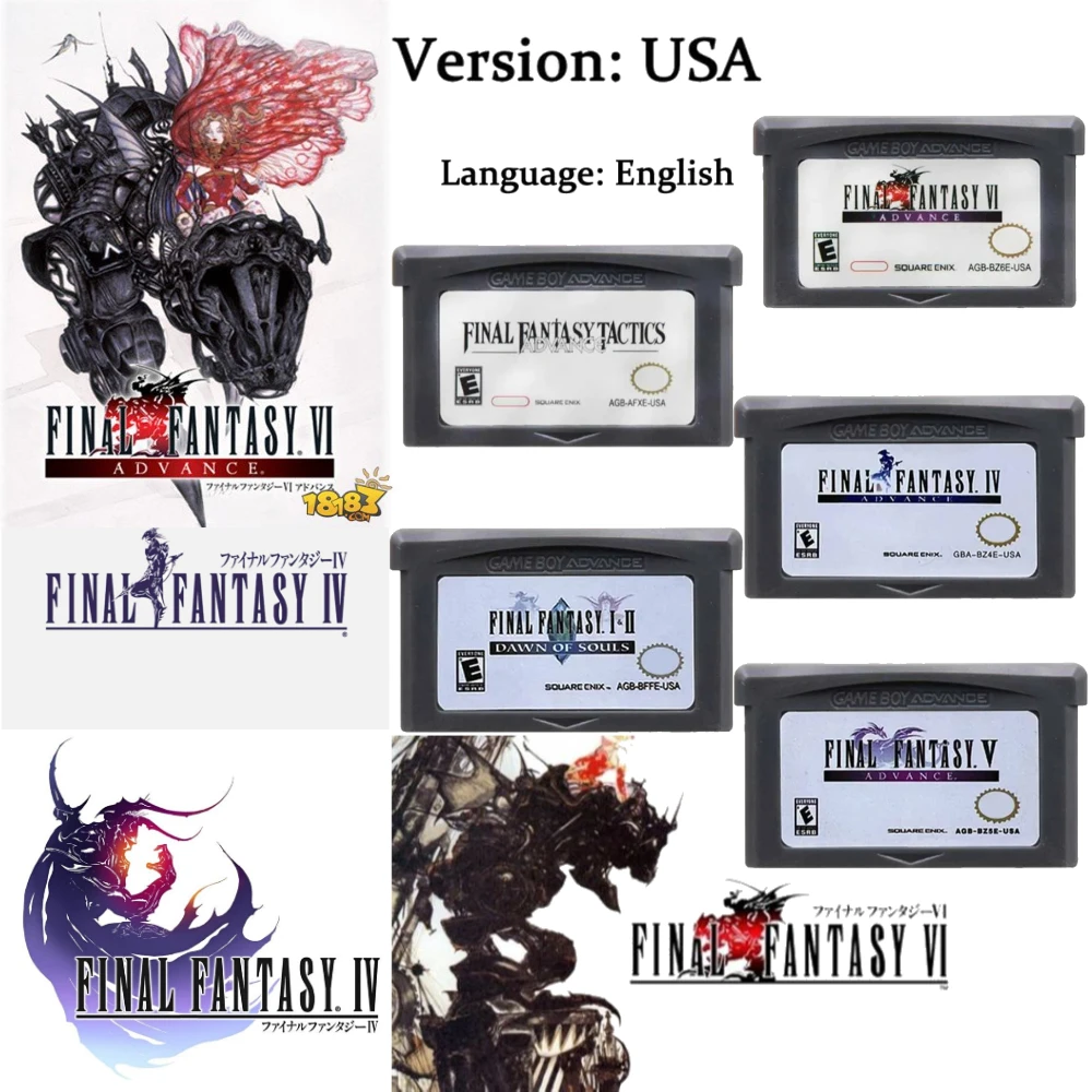 

Новая игра GBA Final Fantasy Series Dawn of Souls/Tactics Advance Advance Dawn of Souls VI Advance Tactics Advance для GBA NDS