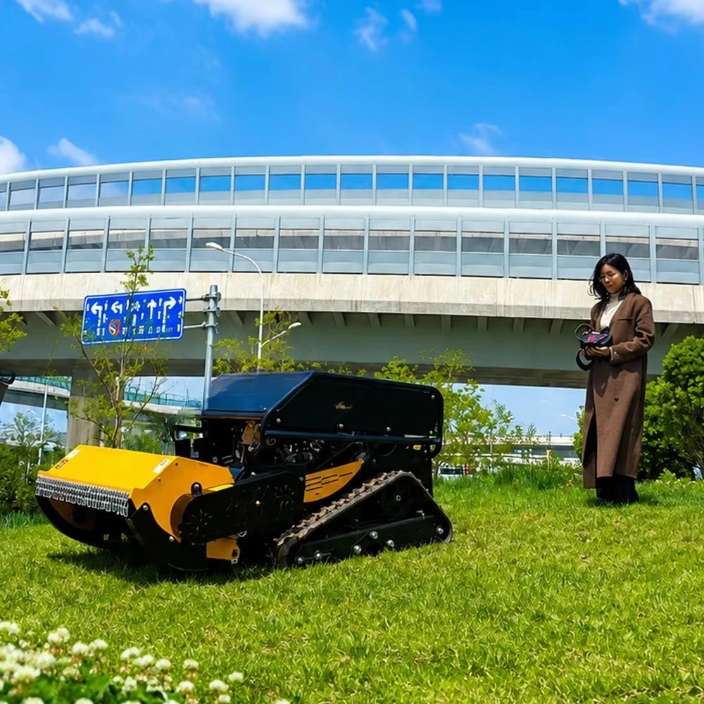 Hot Selling Lawn Mower Crawler Type 800mm 1000mm Cutting Width Grass Cutting Machine Robotic Flail Mower