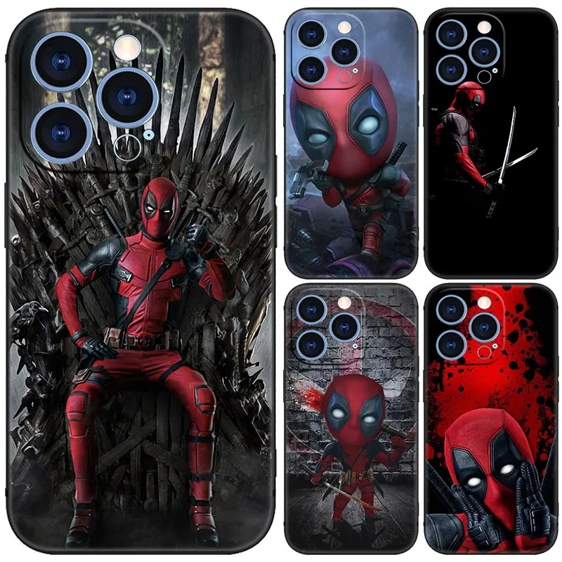 Cute Deadpool Phone Case For Samsung Galaxy M15 M55 M14 M54 F55 C55 F34 M53 M34 M33 M52 M51 M12 M13 M23 Note 10 20 Ultra