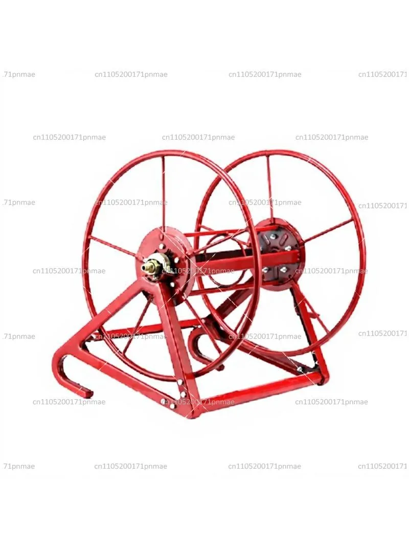 Red Hook Mount Hose Reel for 200m Sprayer Pump Hose, Anti-Tangle Storage for Farm Use