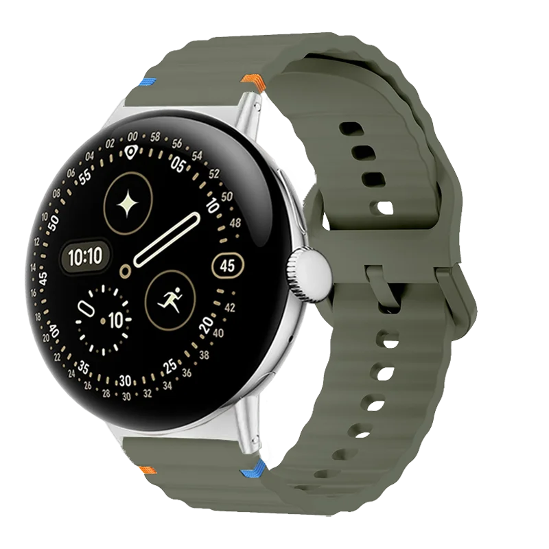 سوار ساعة 22 ملم لساعة جوجل بيكسل 4/3 41 ملم 45 ملم سوار معصم من السيليكون الناعم متوافق مع ساعة جوجل بيكسل 2 1 WATCH-Correa #5