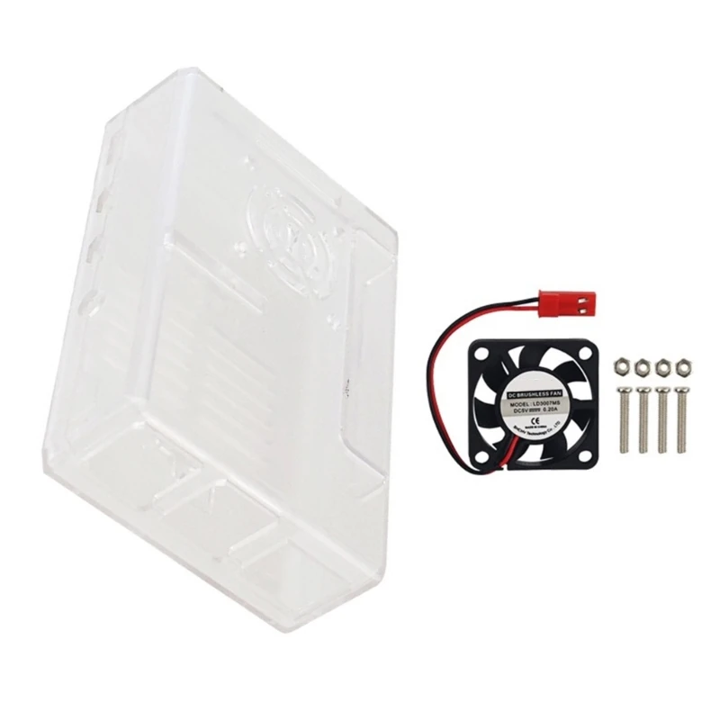 Beschermende behuizing Koelventilator Optioneel voor RPI 4 Afneembare GPIO-afdekking Dropsale