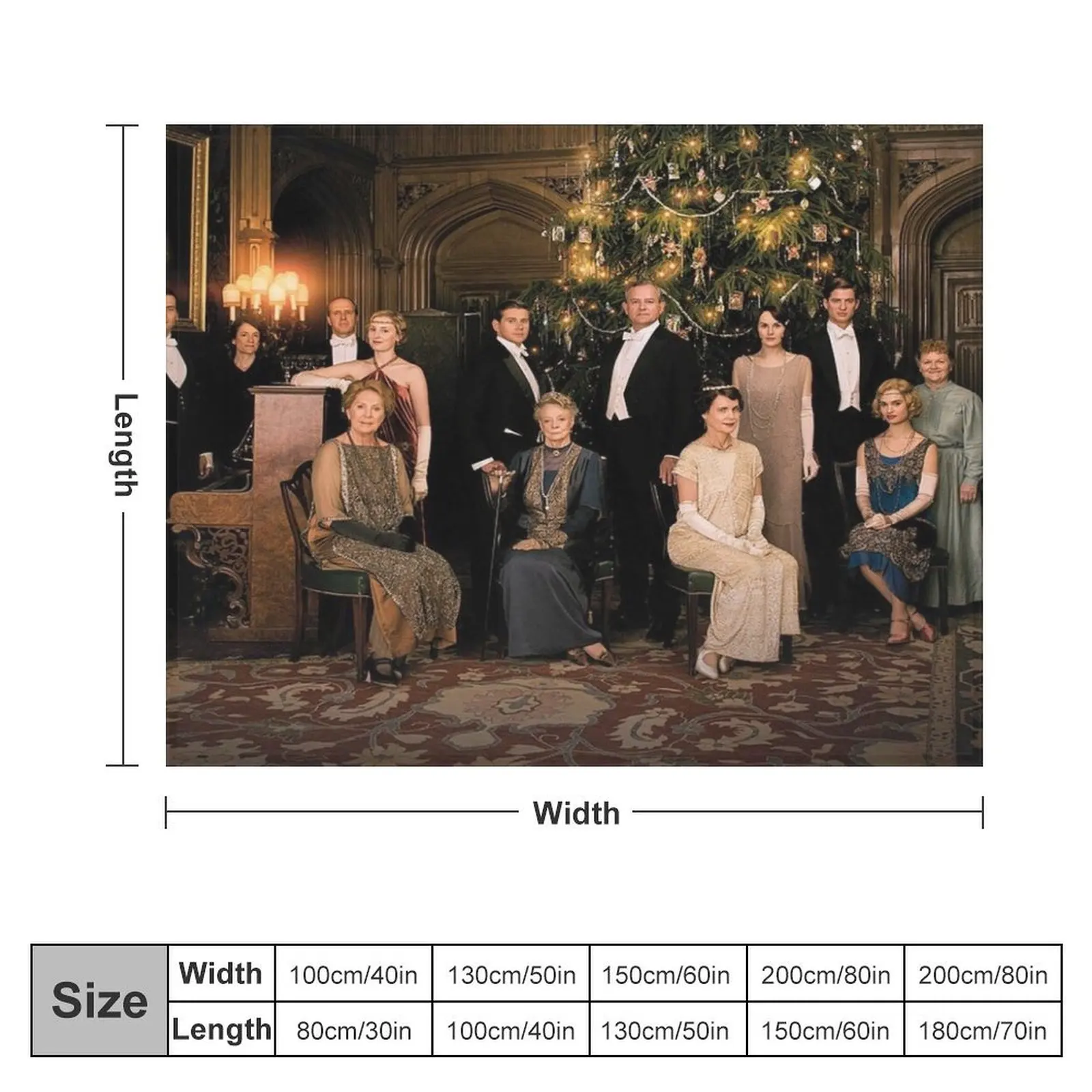 Downton Abbey Cast Throw Blanket Weighted Tourist Decorative Beds Decorative Sofas Blankets