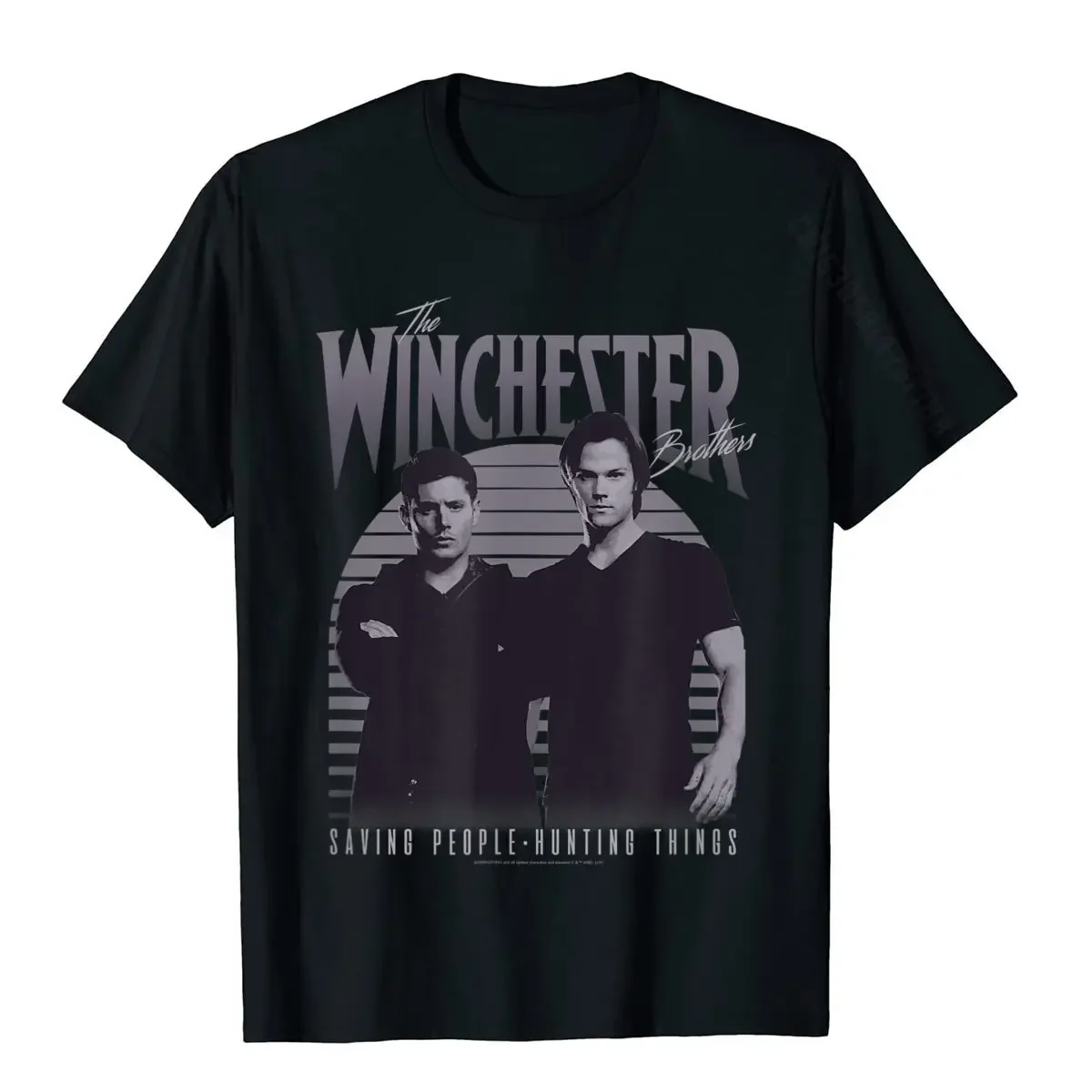 

T-Shirts Supernatural The Winchester Brothers oversized t shirt men clothing Vintage Top Discount Print Cotton Men Tops Crazy