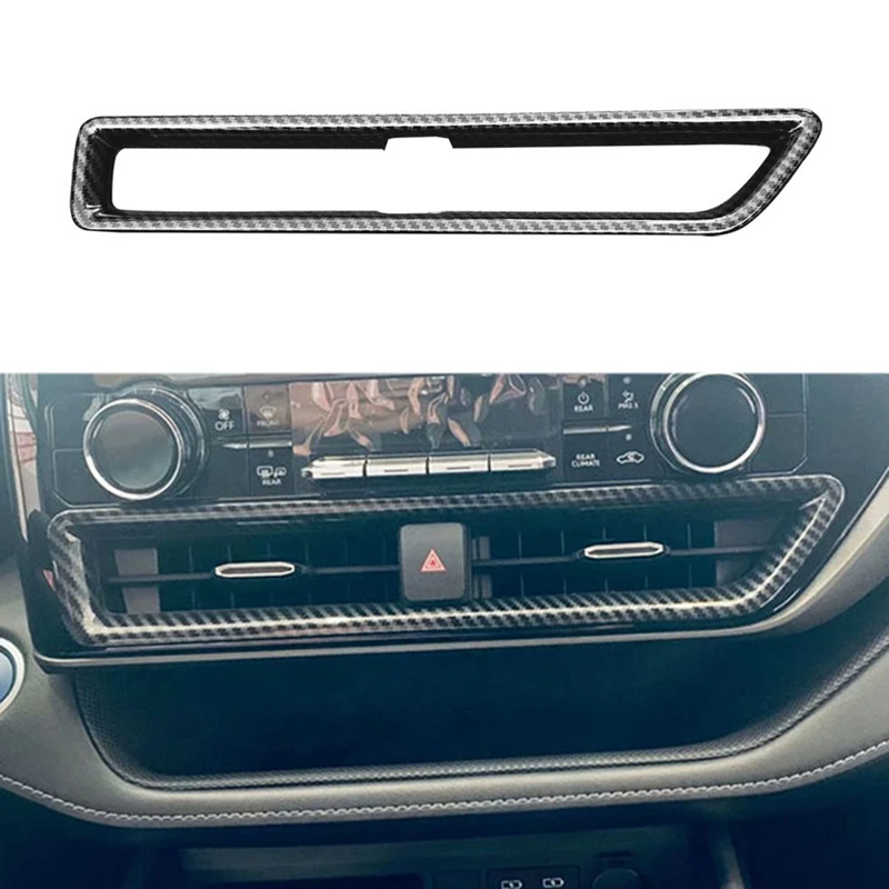 

NEW-Middle Air Outlet Frame Central Control Air Conditioner Panel Decorative Strip For Toyota Highlander 2021